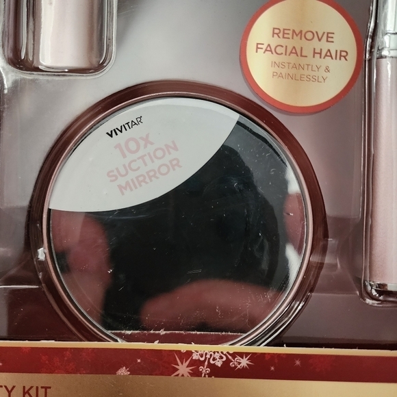 NIB VIVITAR Face Essentials Gift Set Painless Hair Eyebrow Remover Mirror New - Picture 4 of 10